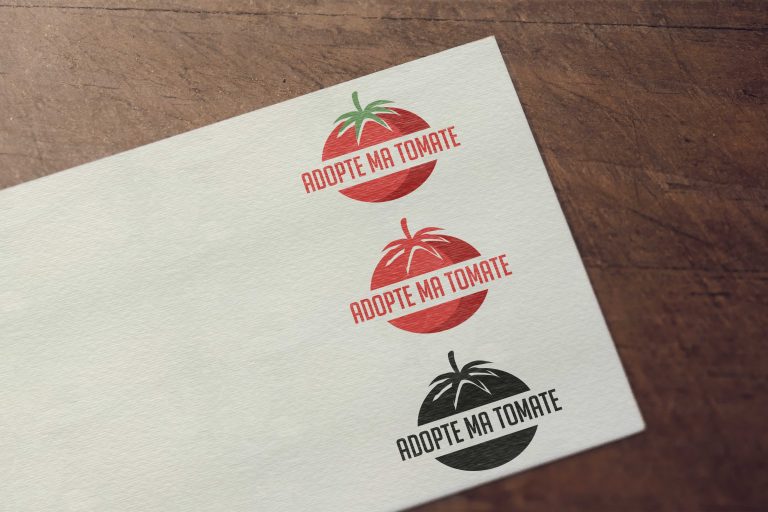 Création de logo Adopte ma tomate